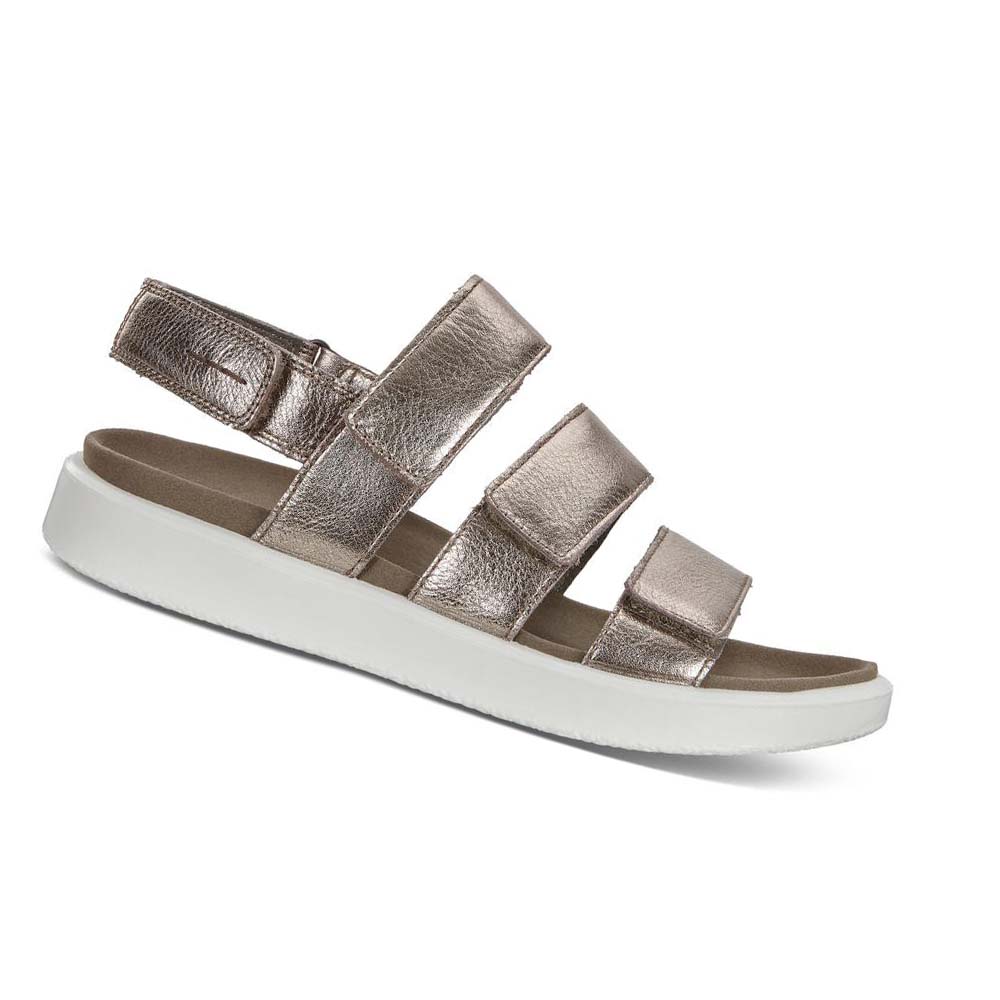 Ecco Flowt Platta Sandaler Dam Silver | SE 179HAP